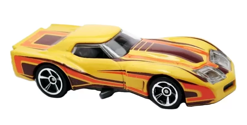 Foto da miniatura Hot Wheels 76 Greenwood Corvette na cor Amarelo