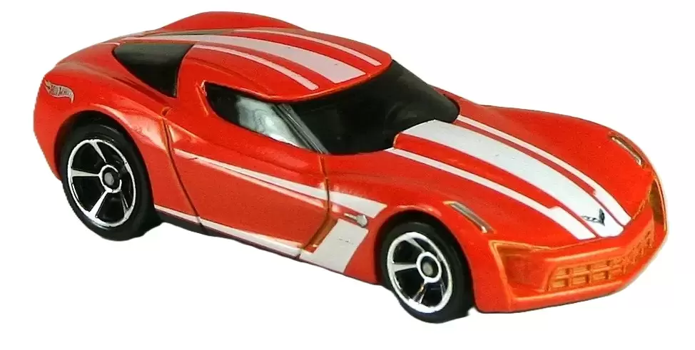 Foto da miniatura Hot Wheels 2009 Corvette Stingray Concept na cor Laranja