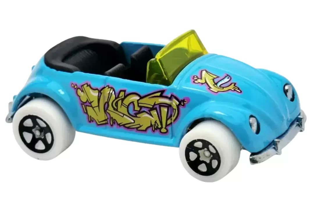 Foto da miniatura Hot Wheels Volkswagen Beetle Convertible na cor Azul