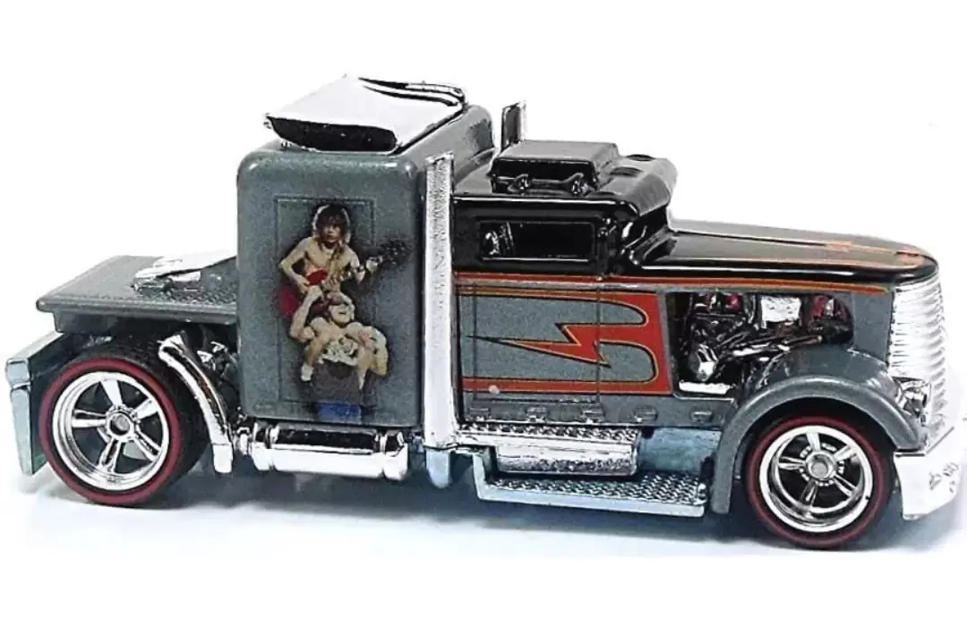 Foto da miniatura Hot Wheels Convoy Custom na cor Cinza